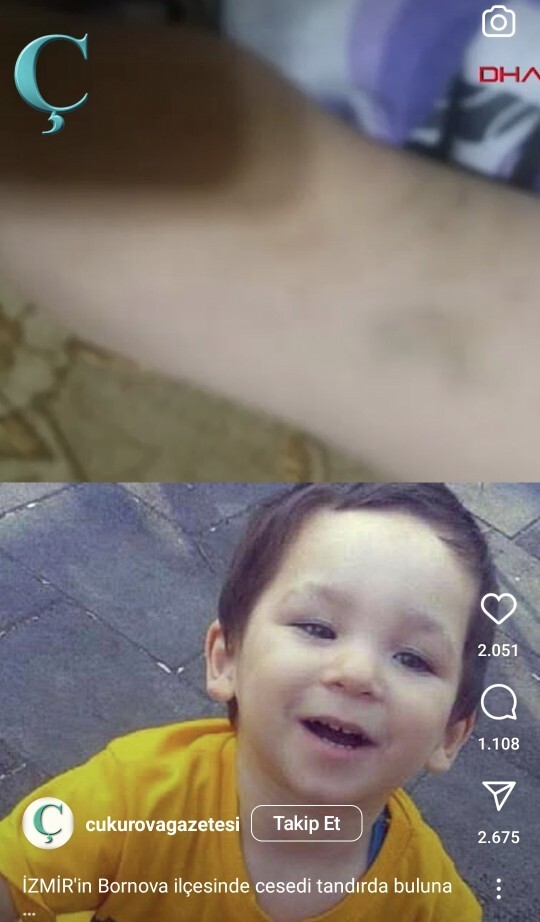 Annesinin sevgilisi tarafından y@kilarak öldürülen çocuk?