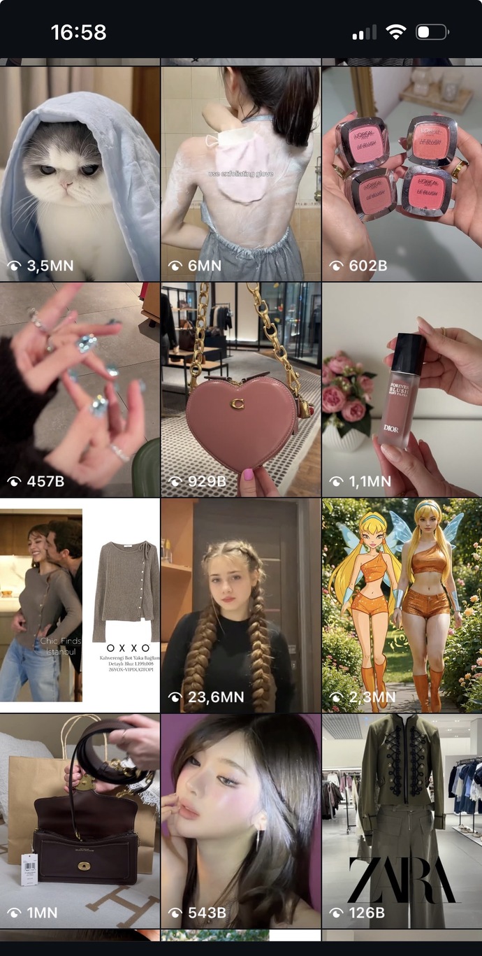 Instagram keşfetiniz nasıl gözüküyor?