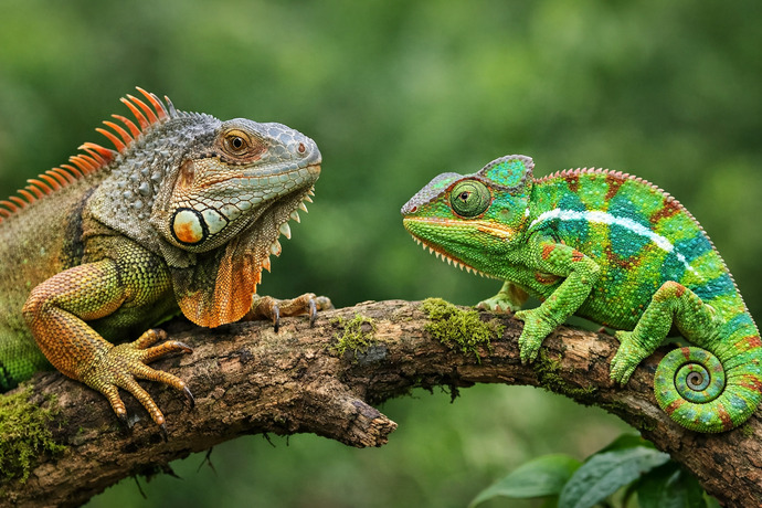 Hangisini beslemek isterdiniz: İguana mı, bukalemun mu?