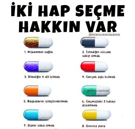 Hangi 2 Hapı Seçerdiniz?