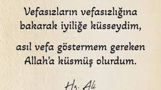 Birileri size kötü, vefasız davrandı haksızlık yaptı diye kötü birisine dönüşürmüsünüz?