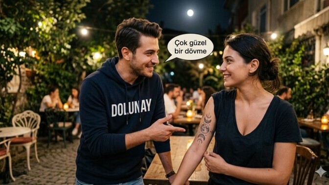 Sendeki dövmeyi bana gösterseydin, nerende ne dövmesi görmüş olurdum?