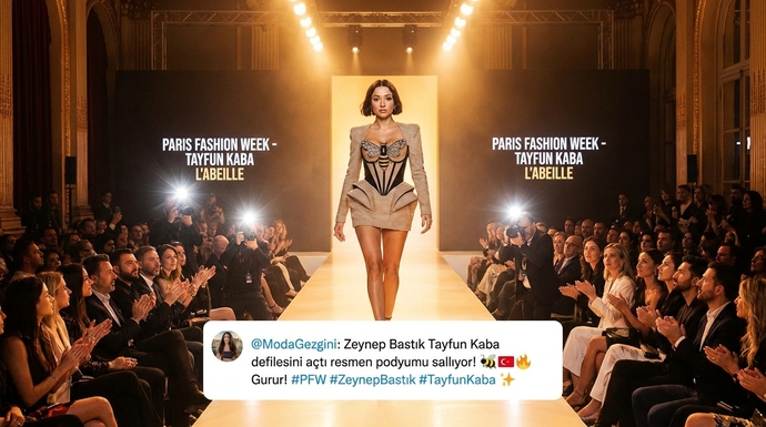 Zeynep Bastık Paris Moda Haftası’nda podyuma çıktı: Sizce görünümü nasıl? 💫