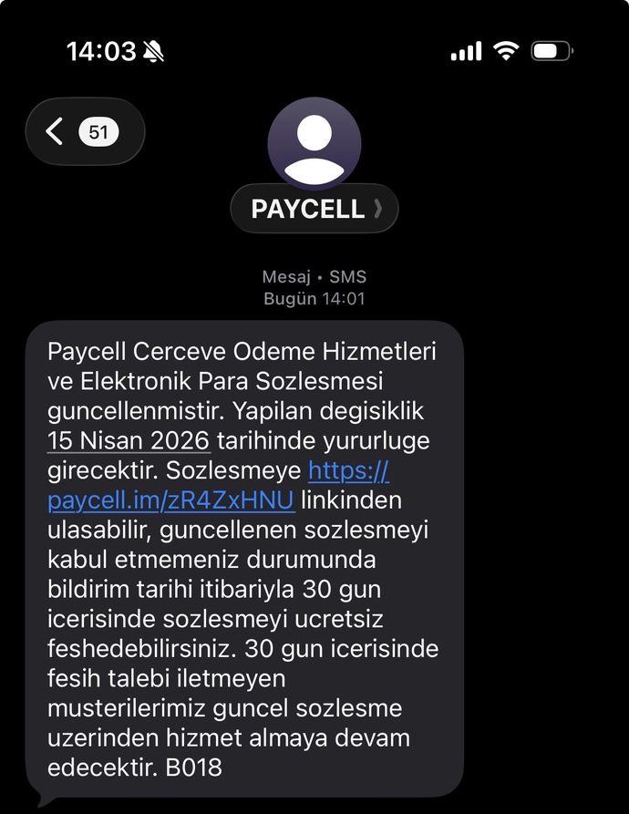 Arkadaşlar bu ne sizede böyle bir mesaj geldi mi dolandırılıyor muyum?