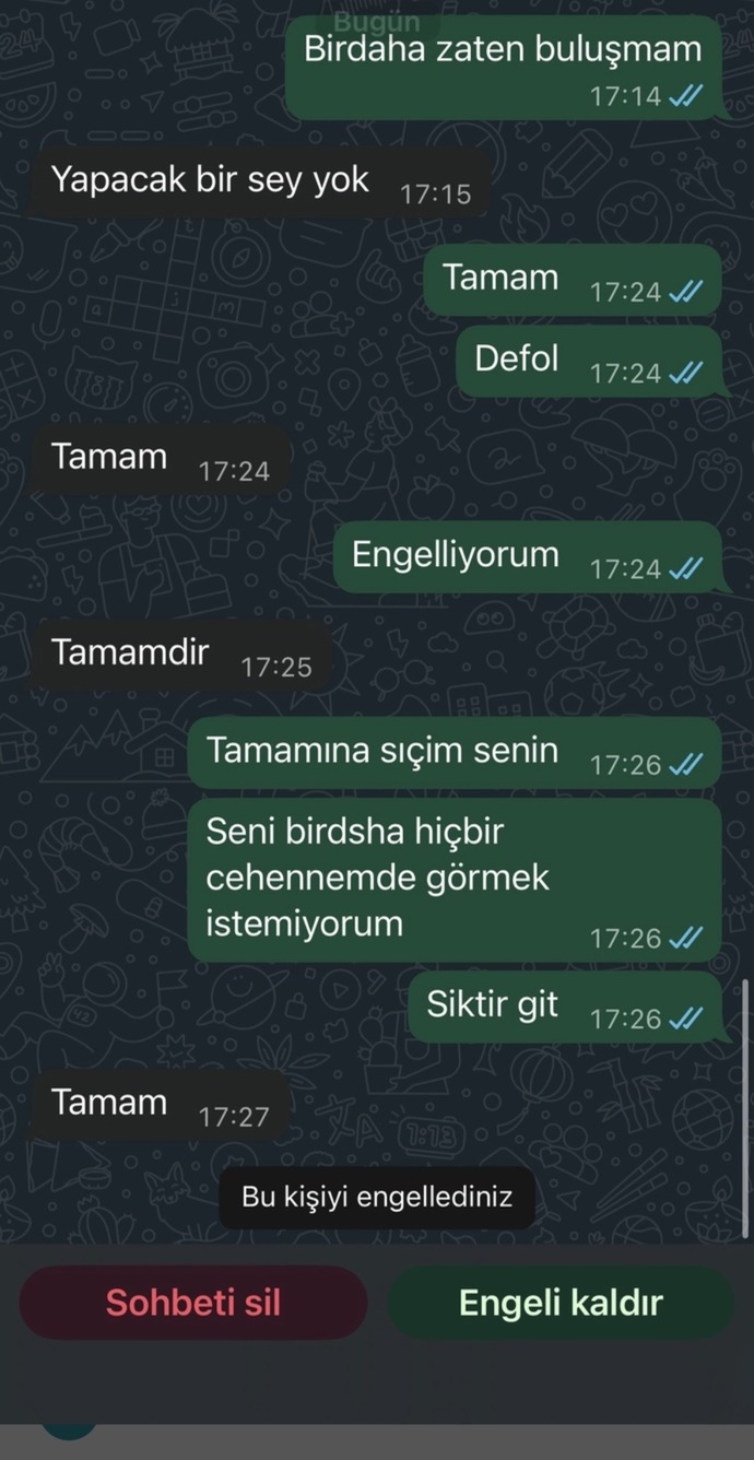 Eski sevgilimin tek derdi yakınlaşmak miydi?