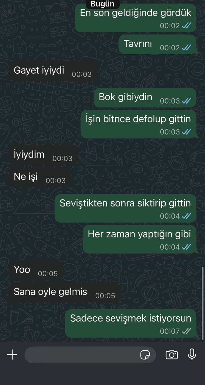 Eski sevgilimin tek derdi yakınlaşmak miydi?