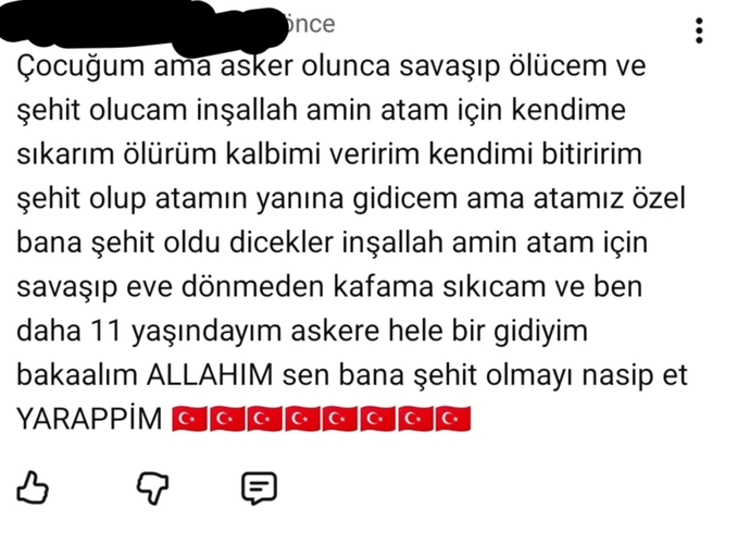 Kardeşimin tablette marş videosunun altına yazdığı bu yoruma çok güldüm anne babama gösterip rezil etmelimiyim😂?