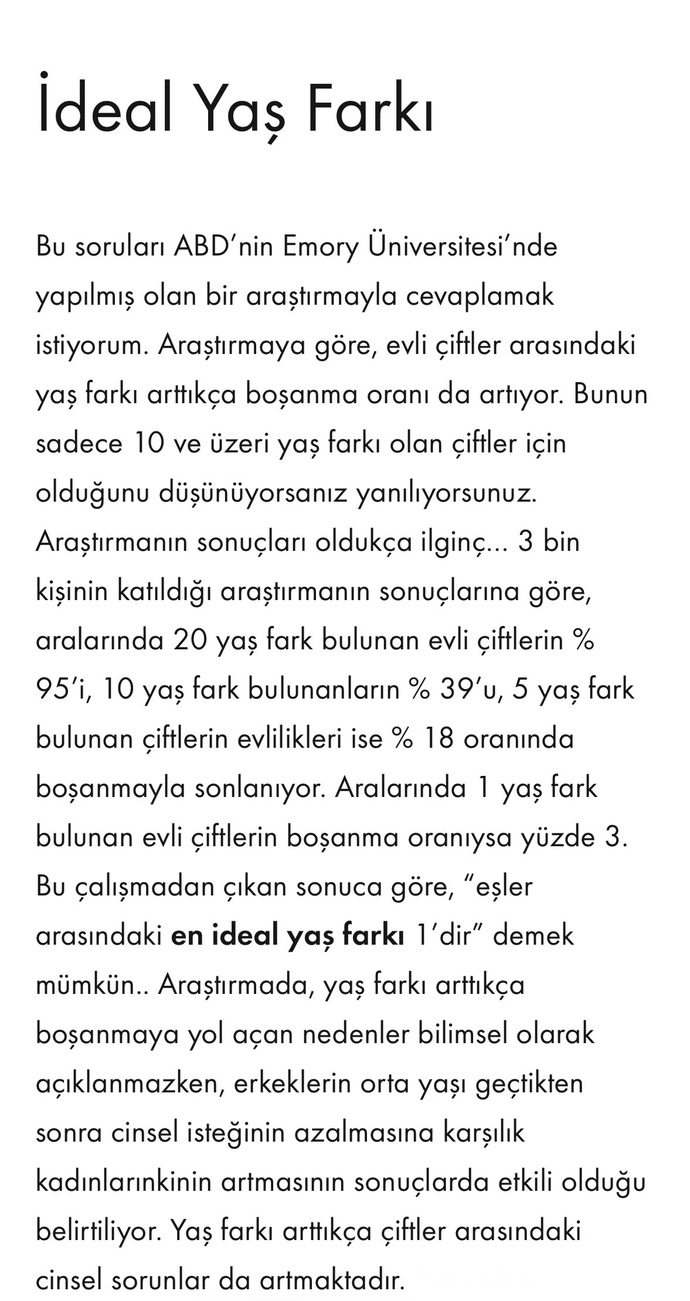 İlişkilerde ideal yaş farkı “1”miş sizce bu doğru mu?
