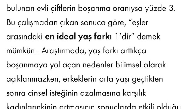 İlişkilerde ideal yaş farkı “1”miş sizce bu doğru mu?