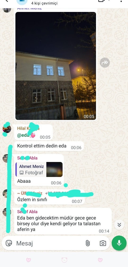Okulda temizlik yapıyorum. Okul grubundakiler ışığı açık unutmuşum diye mobbing yapmamış mı sizce de?