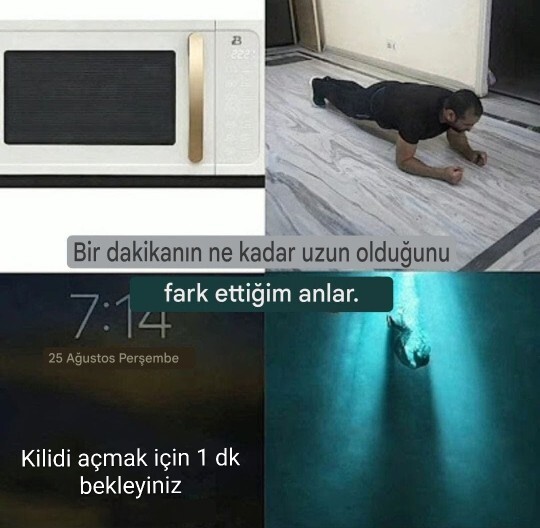 Sizce 1 dk uzun bir süre mi?