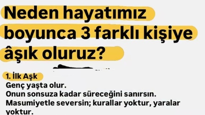 Hayatınız boyunca kaç farklı kişiye aşık oldunuz 😍?