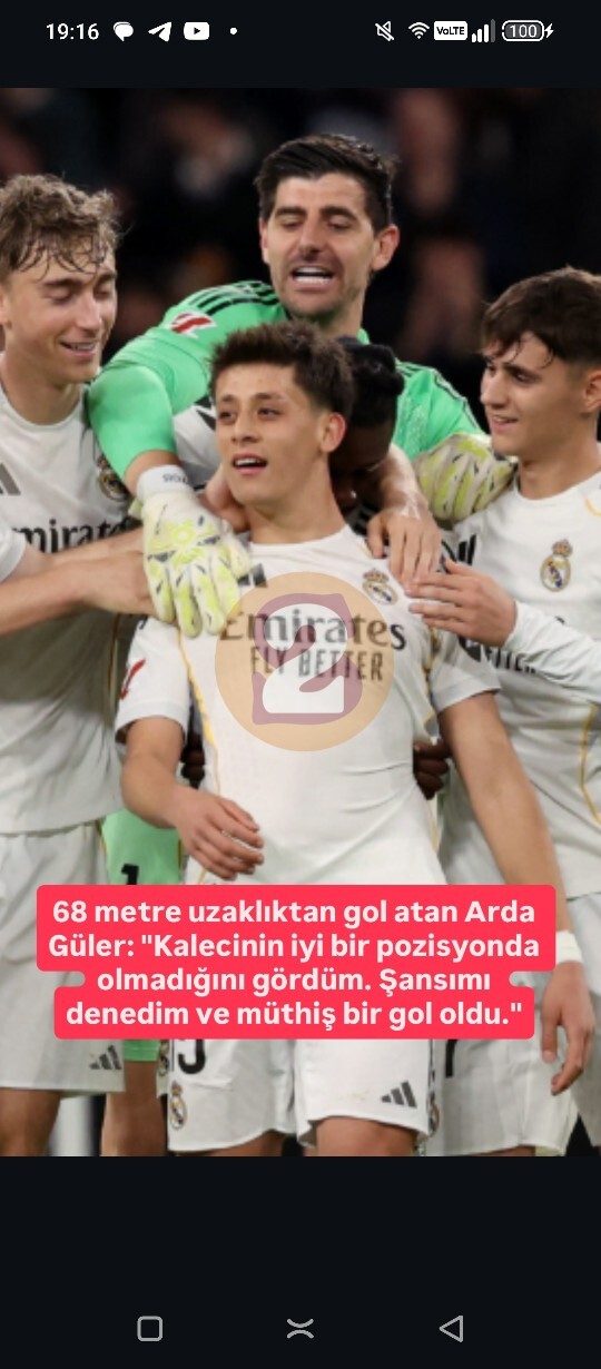 Arda Gülerin 70 metrelik mükemmel ötesi golünü gördünüz mü?