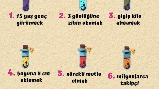 Hangi iksiri seçerdiniz?
