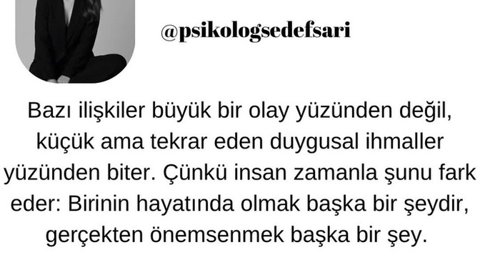 İlişki de duygusal ihmaller nelerdir?