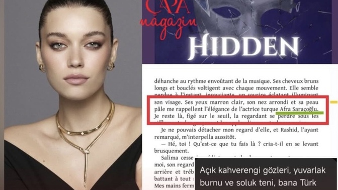 Fransız yazarın bile övdüğü Afra Saraçoğlu sizce aşırı derece de güzel mi?