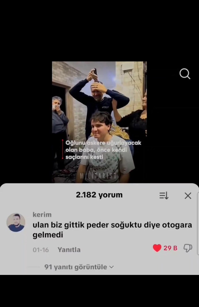 Askere giderken babanız hava soğuk diye otogara gelmeseydi ne hissederdiniz?