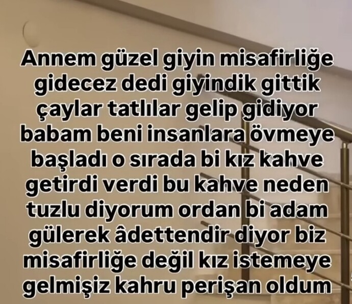 İşin sonu görücü usulüne mi gidiyor 😂?