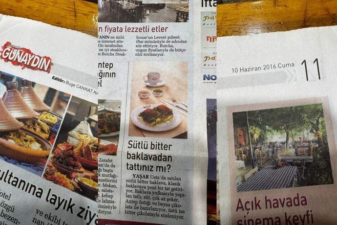 Soğuk Baklava İle İlgili En Eski Belge