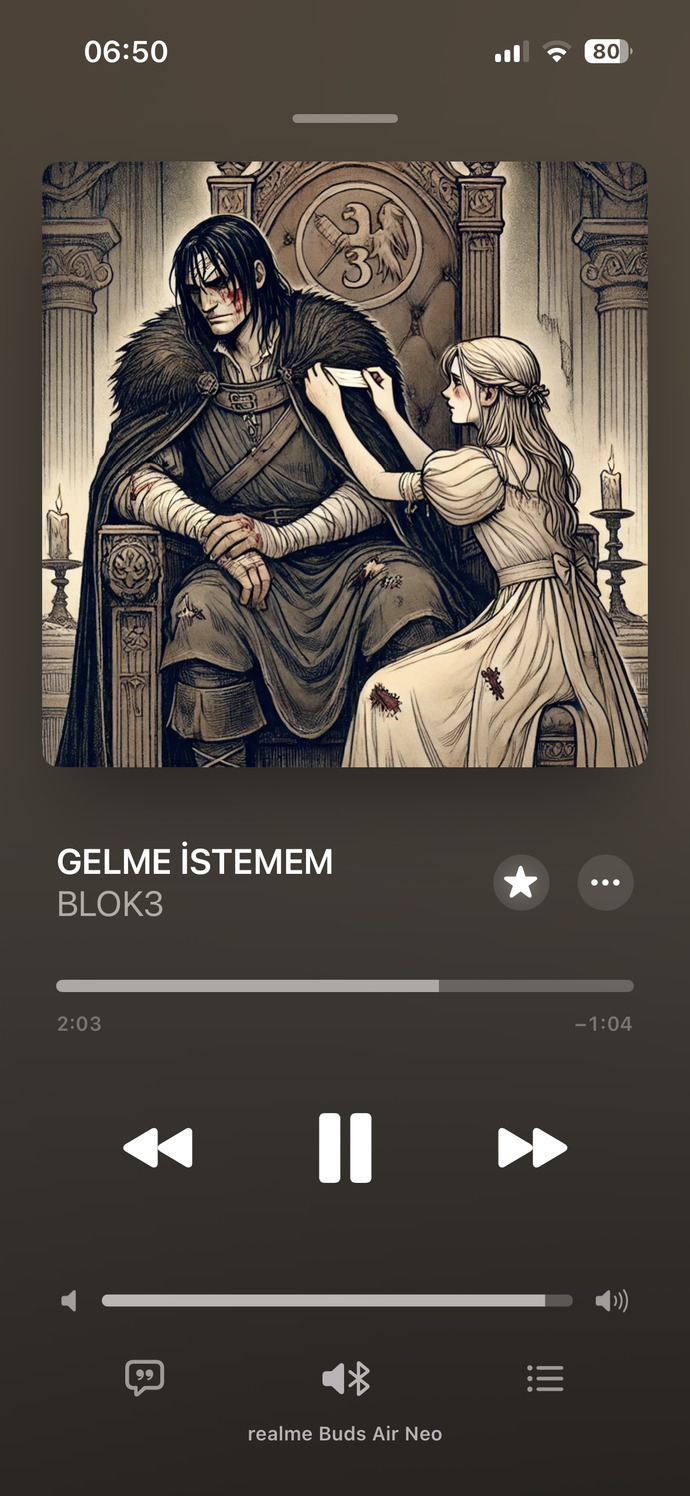 Size hangi blok şarkısını bıraktığımı söyleyim mi?