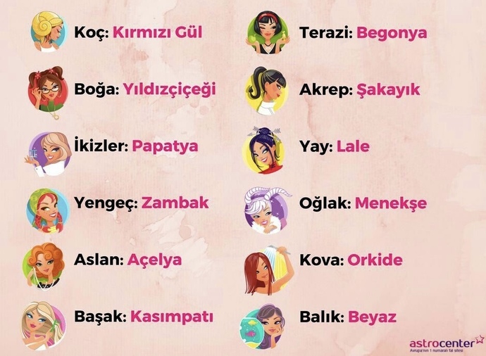 Burcuna göre favori çiçeğin hangisi?