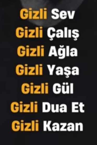 Gizlenmeyi sever misin?