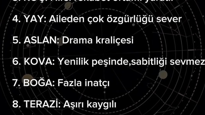 Sırasıyla En Zor Kadın Burçlar Siz Kaçıncı Sıradasınız?