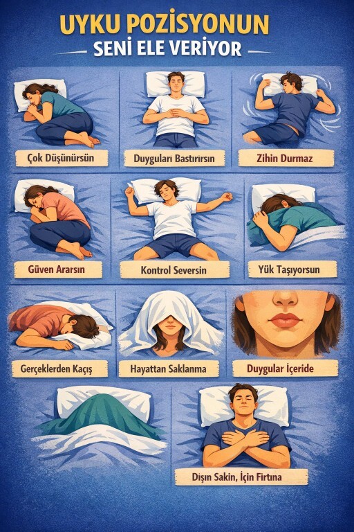 Uyku pozisyonun kişilik analizi yapar mı, sen en çok hangi pozisyonda uyuyorsun?