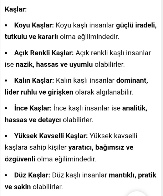 Kaşınızın ve gözünüzün yapısına göre nasıl bir kişiliğe sahipsiniz?
