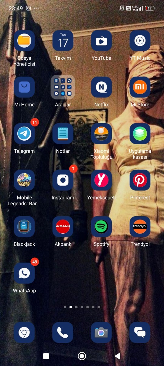Telefon duvar kağıdında ne var?