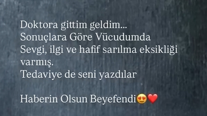 Senin vücundaki eksiklik ne peki?