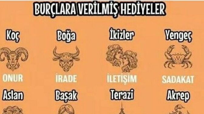 Burçlara verilmiş hediyeler nelermiş?