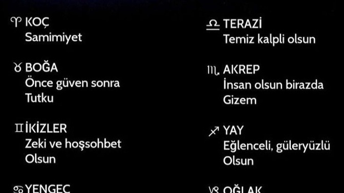 Burçların karşı cinste aradığı özellikler neler, hangi burç neye dikkat eder?