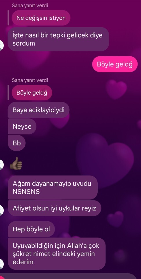 Ask durumu hakkında?