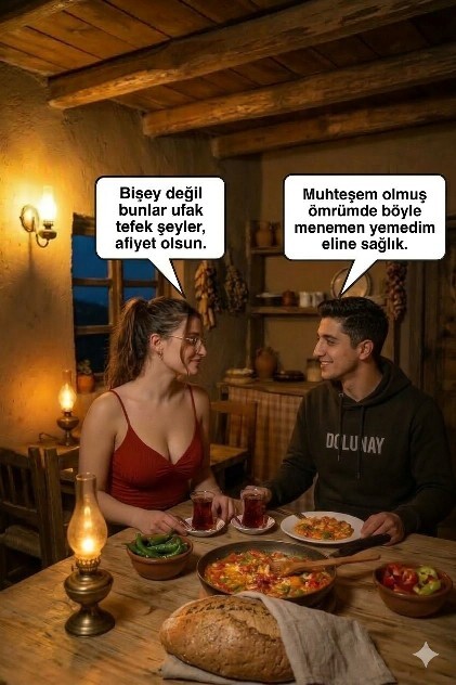 Domates biber ve yumurtadan yapmayı sevdiğin şeyler nelerdir?