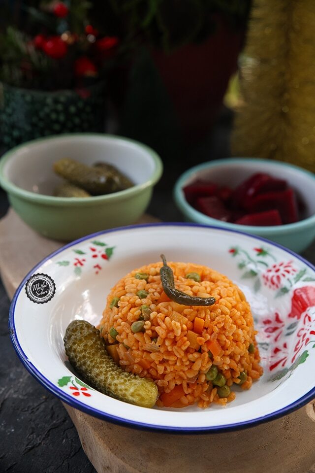Sebzeli bulgur pilavı sever misin?