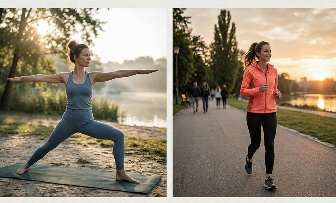 🧘🏻‍♀️vs🏃🏻‍♀️