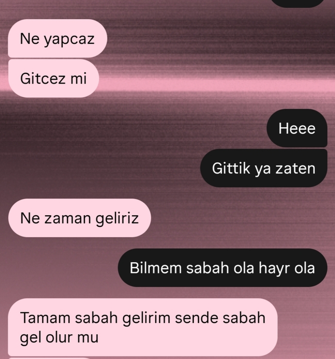 Senden gidemiyorum dediğiniz biri var mı?