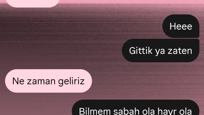 Senden gidemiyorum dediğiniz biri var mı?