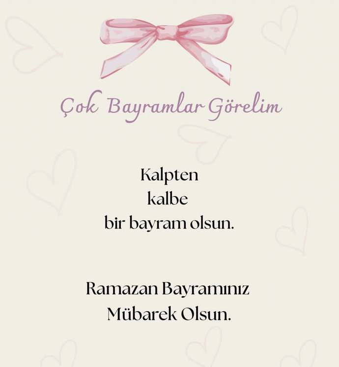Ramazan Bayramı kutlama mesajım nasıl olmuş, sizce yeterince duygulu mu?