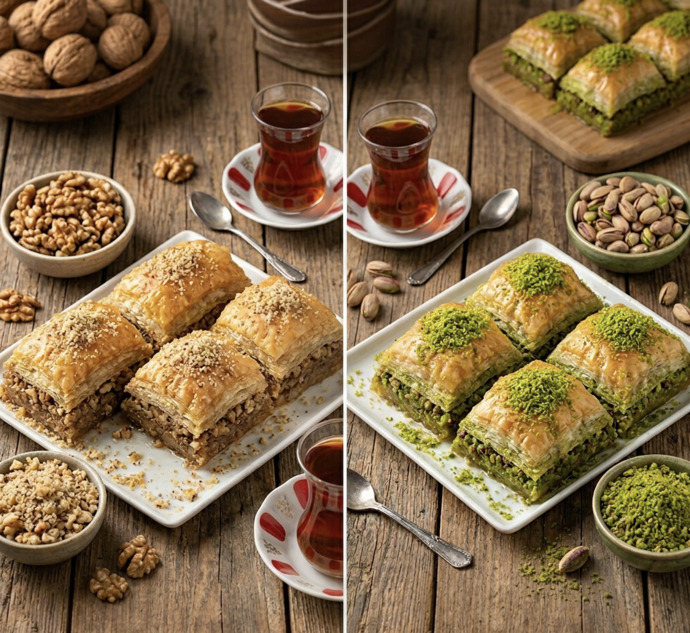 Cevizli baklava mı antepfıstıklı baklava mı?