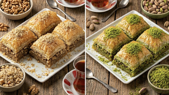 Cevizli baklava mı antepfıstıklı baklava mı?