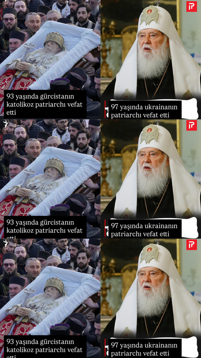 Aynı ayın içinde iki devletin patriarchı vefat etti sizce bu ölümler dünyanın sonunu mu haber elliyor bize?