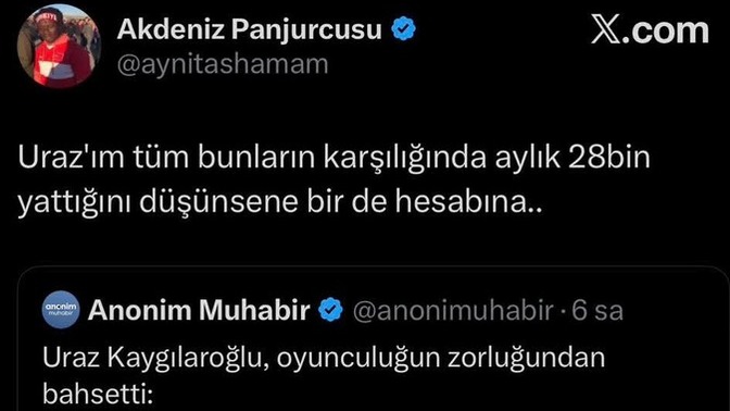 Uraz Kaygılaroğlu’nun oyunculuk çok zor çıkışı sizce ne kadar haklı?