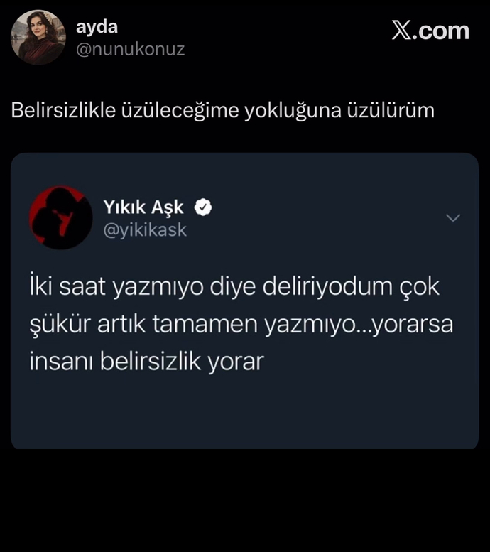 Bir insanın yokluğu mu daha çok acıtır yoksa yaşattığı belirsizlik mi?