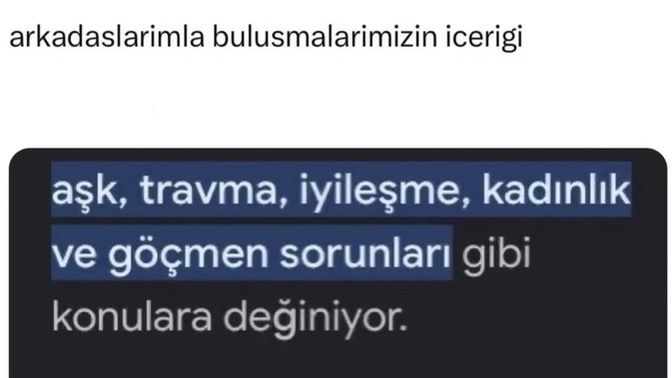 Arkadaş ortamında genelde hangi konularda muhabbet edersiniz?