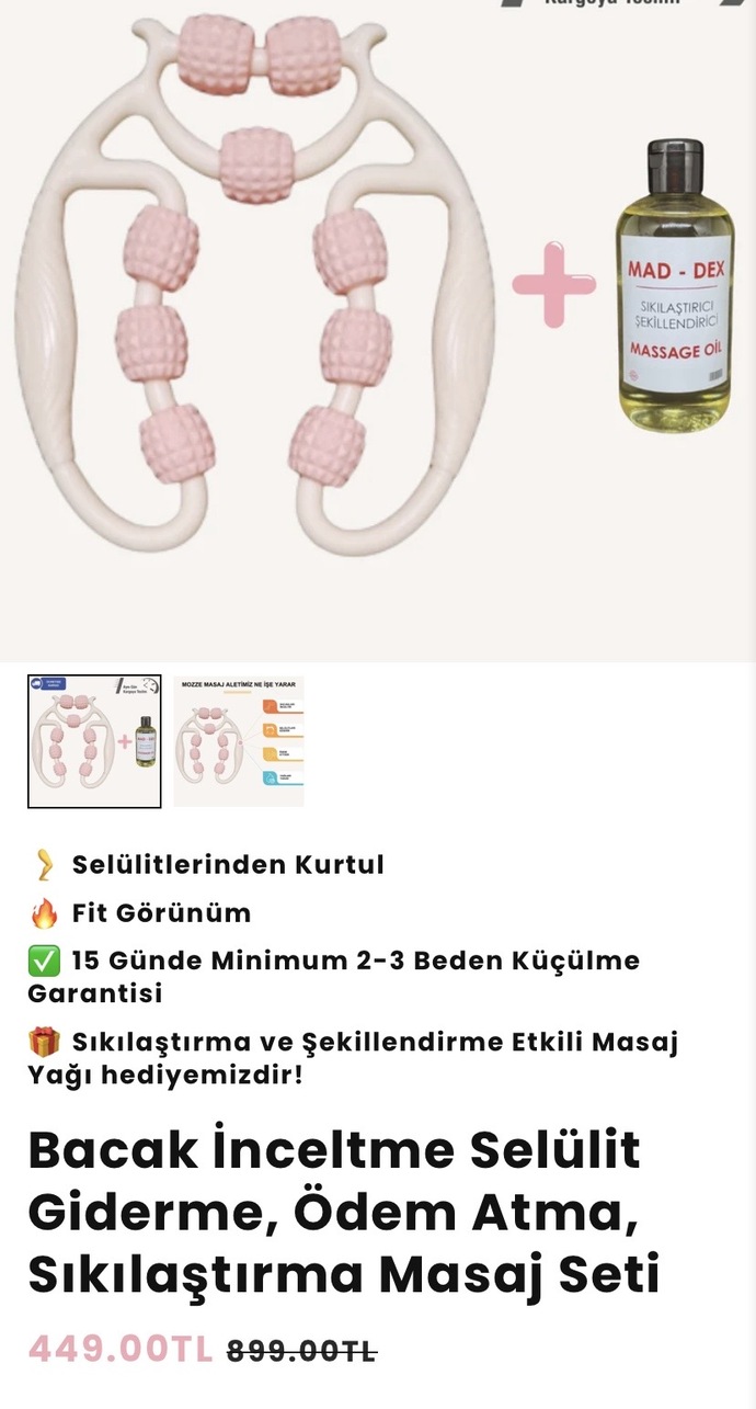 Bacak inceltme masaj aleti kullanan var mı?