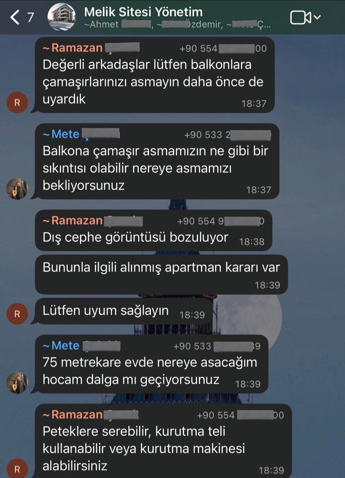 Apartmanda balkona çamaşır asmak yasak mı, kurutma makinesi zorunlu tutulabilir mi?