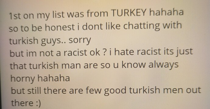 Yabancı sohbet uygulamalarında kızlar neden özellikle Türk erkeklerine karşı uyarı yazmak zorunda kalıyor?