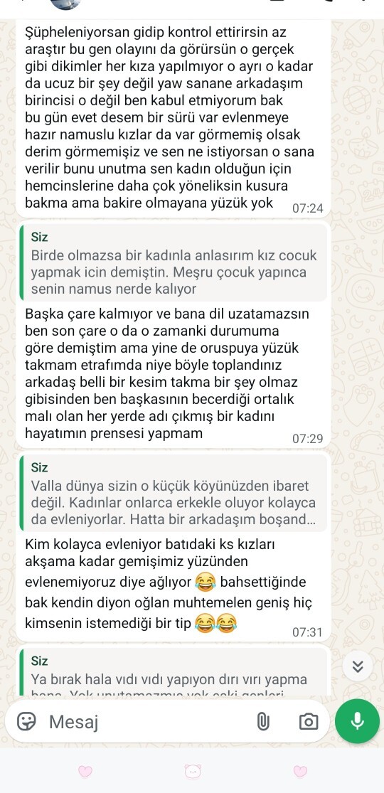Bu arkadaş sıkıntılı mı sizce👇attığı mesajlar aşağıda?